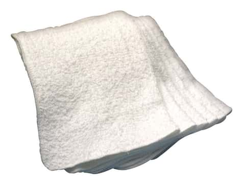 Ritz Royale White Solid Cotton Dish Cloth (Set of 3)