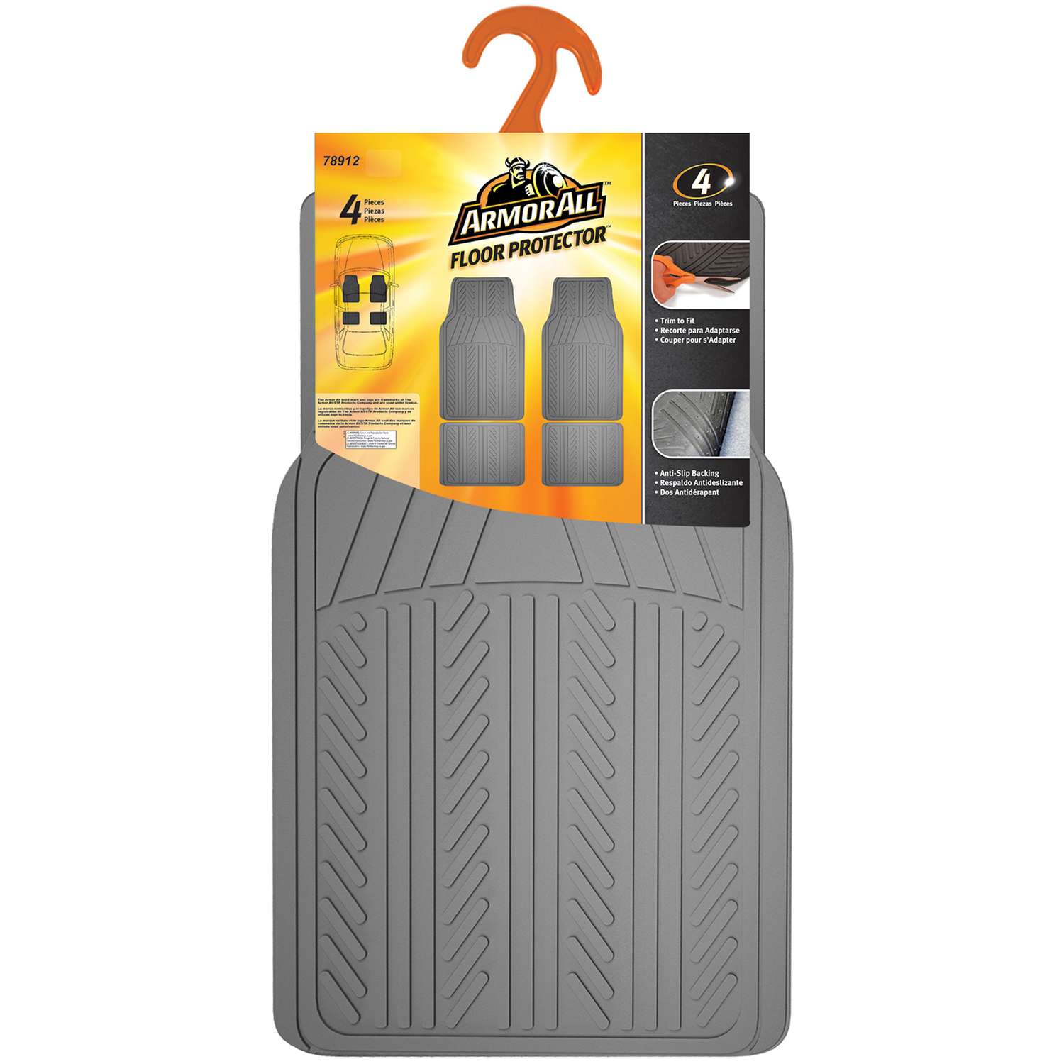 WeatherTech Trim-To-Fit Black Thermoplastic Elastomer Auto Floor Mats 4 pk  - Ace Hardware