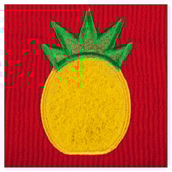 Mu Kitchen Scrubsy Red Cotton Pineapple Dish Cloth 1 pk