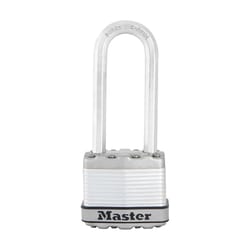 Master Lock 1-9/16 in. H X 11/16 in. W X 1-3/4 in. L Steel Dual Ball Bearing Locking Padlock