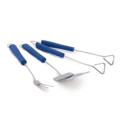 Grill Mark Stainless Steel Blue/Silver Grill Tool Set 3 pc