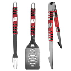 Siskiyou Sports NCAA Stainless Steel Multicolored Grill Tool Set 3 pc