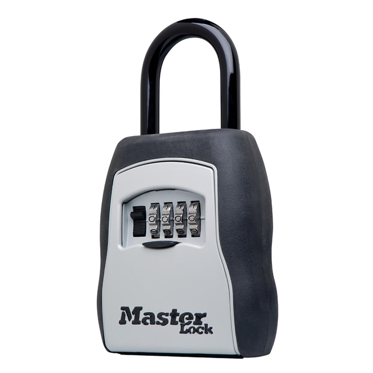 マンティコア・ロック・ボックス Master Lock 5-7/32 in. H X 3-1/4 in. W Metal 4-Digit