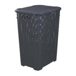 Superio Brand Gray Plastic Laundry Hamper