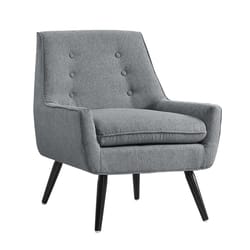 Linon Home Decor Gray Fabric Atley Chair