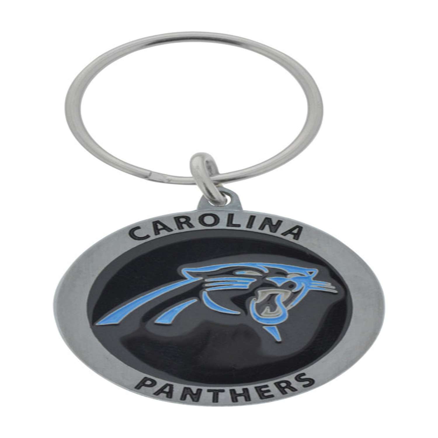 Hillman Carolina Panthers Metal Silver Decorative Key Chain - Ace Hardware