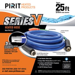 Pirit Series V 5/8 in. D X 25 ft. L Medium Duty Heated Hose