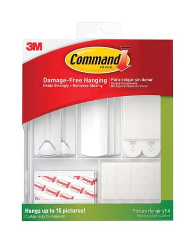 3M Command White Assorted Picture Hanging Strips 4 lb 24 pk - Ace