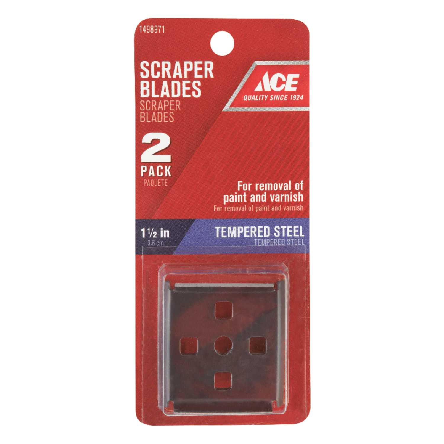 Ace 11/2 in. W Tempered Steel 4Edge Scraper Blade Ace Hardware