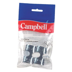 Campbell Zinc-Plated Nickel Rope Clamps