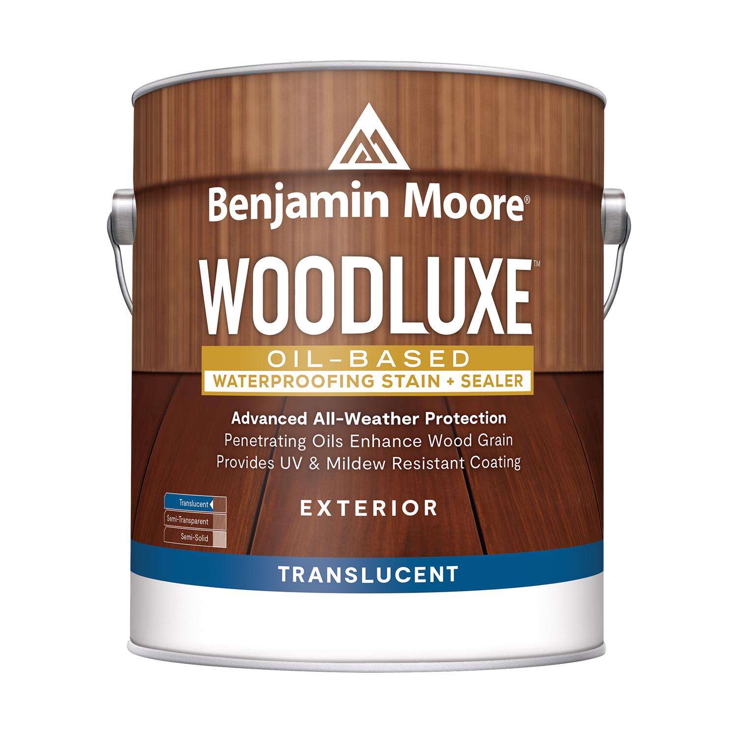 Benjamin Moore Woodluxe Translucent Chestnut Brown OilBased