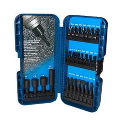 Century Drill & Tool Impact Pro Assorted Screwdriver Bit Set Heat-Treated Steel 25 pc