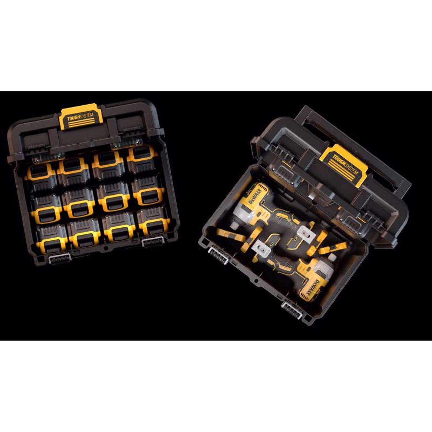 DEWALT ToughSystem 2.0 Corded 20V Dual Port Charger Storage Case