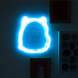 Squishmallows Winston the Owl Neon Wall Light Silicone 1 pk