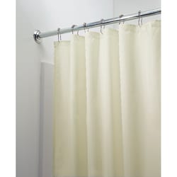 iDesign Sand Polyester Solid Shower Curtain Liner