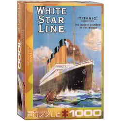 Eurographics Titanic White Star Line Jigsaw Puzzles Multicolored 1000 pc
