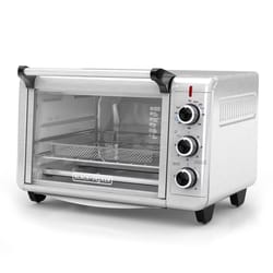 Black+Decker Crisp 'N Bake Stainless Steel Black/Silver 6 slot Toaster Oven w/Air Fry 11.2 in. H X 1