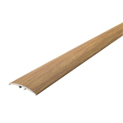 M-D BUILDING PRODUCTS METAL DECOR 0.5 in. H X 1.5 in. W X 36 in. L Oak Aluminum Floor Transition