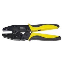 Klein Tools 8.75 in. Ratcheting Crimper Black/Yellow 1 pk