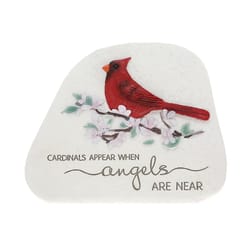 Pavilion Always By Your Side Cream/Gray Polyresin 5.5 in. H X 7 in. L X 2.75 in. W Cardinal Outdoor