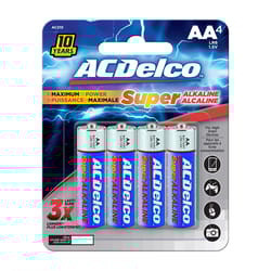 ACDelco AA Alkaline Batteries 4 pk Carded
