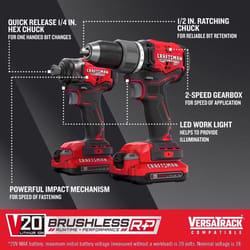 Craftsman V20 Brushless RP Cordless 2 Tool Combo Kit