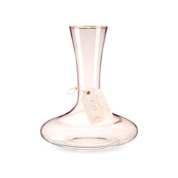 TWINE 25 oz Pink Crystal Wine Decanter