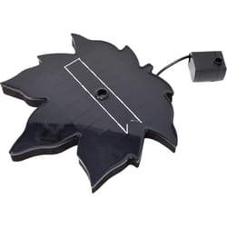 Backyard Essentials Black Plastic 7.5 in. Floating Leaf Bird Bath