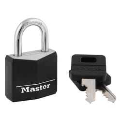 Master Lock 1-3/16 in. W Vinyl Covered 4-Pin Cylinder Padlock