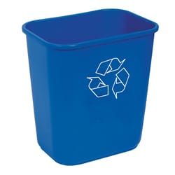 Highmark 3.25 gal Blue Plastic Recycling Bin