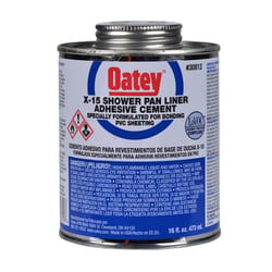 Oatey X-15 Clear Adhesive and Sealant For PVC Sheeting 16 oz