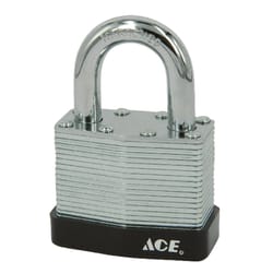 Ace 1-5/16 in. H X 1-9/16 in. W X 7/8 in. L Steel Double Locking Padlock