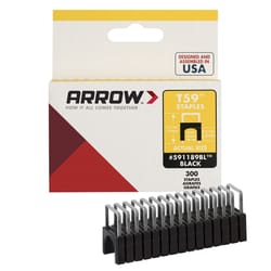 Arrow T59 1/2 in. W X 5/16 in. L 18 Ga. Wide Crown Insulated Staples 300 pk