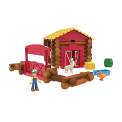 Lincoln Logs America's National Toy Fun on the Farm Toy Wood Multicolored 102 pc