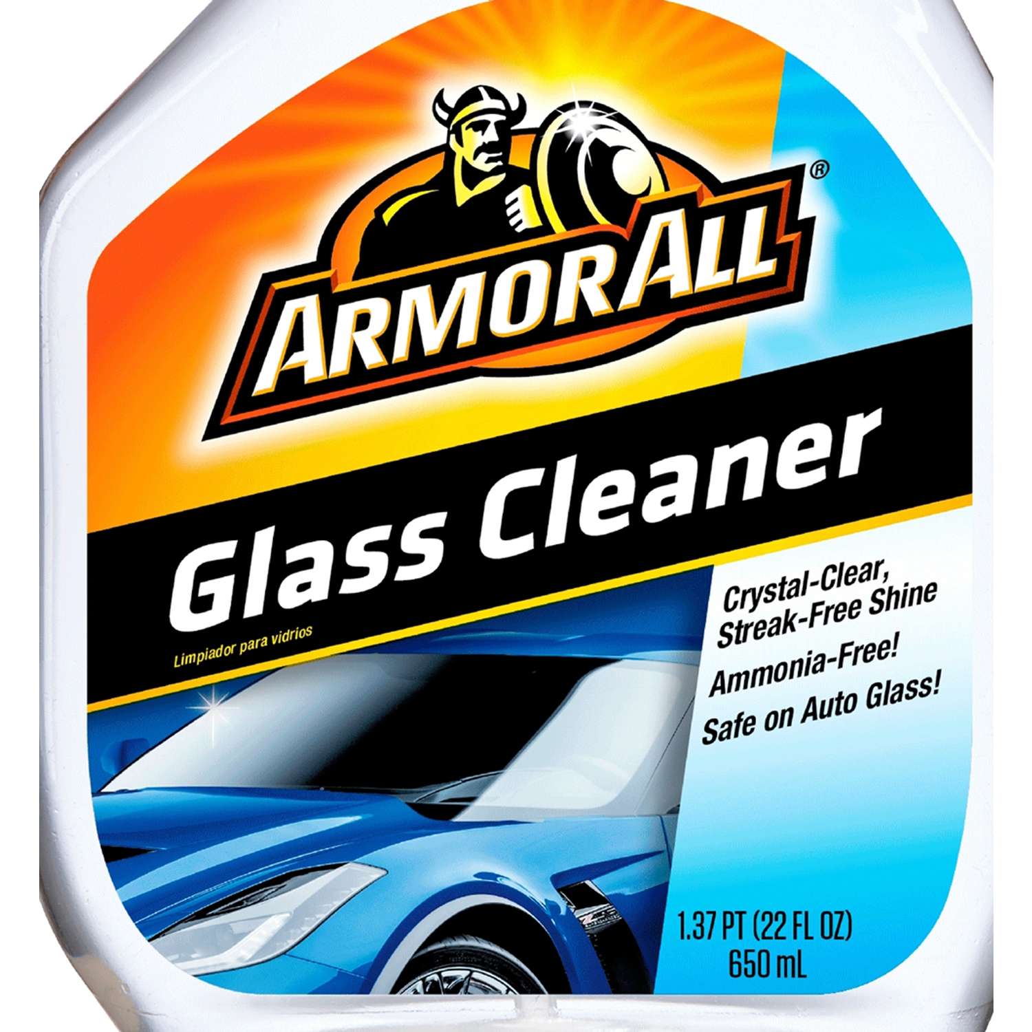 Armor All Car Glass Wipes, Auto Glass Cleaner for Film and Grime, 30 Count