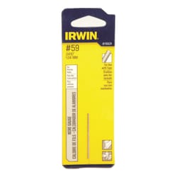 Irwin #59 X 1-5/8 in. L High Speed Steel Wire Gauge Bit Straight Shank 1 pc