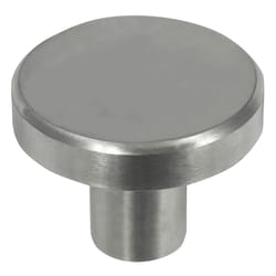 Laurey Melrose Flat Cabinet Knob 1-1/2 in. D 1 in. Stainless Steel 1 pk