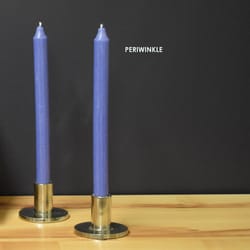 Kiri Tapers Periwinkle Unscented Scent Taper Candle