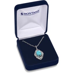 Montana Silversmiths Women's Mesa Turquoise Blue/Silver Necklace Water Resistant