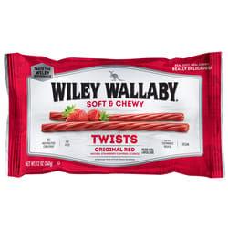 Wiley Wallaby Australian Style Strawberry Licorice Candy 12 oz