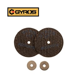 Gyros Tools Fiber Disk HT 1-1/2 in. Dia. x 1/8 in. Fiberglass Cutting Disc 2 pc.