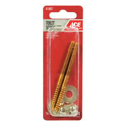 Ace Toilet Screw Set Brass