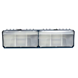 Crawford Blue Polypropylene 4 in. Multi-Bin Parts Organizer 1 pk