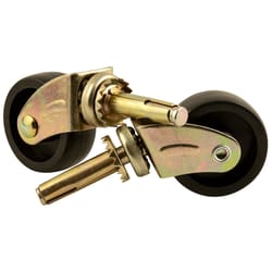 Softtouch 1.62 in. D Swivel Plastic Caster 50 lb 2 pk