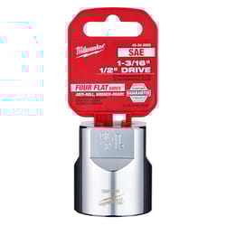 Milwaukee 13/16 in. X 1/2 in. drive SAE 6 Point Standard Socket 1 pc