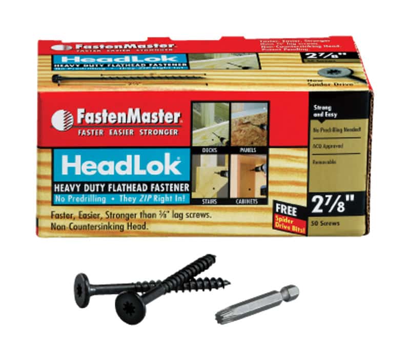 FastenMaster HeadLok No. 2 x 27/8 in. L Spider Flat Head Galvanized