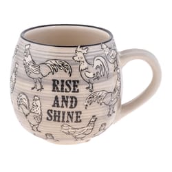 Karma Fiona 15 oz Multicolored BPA Free Rooster Mug