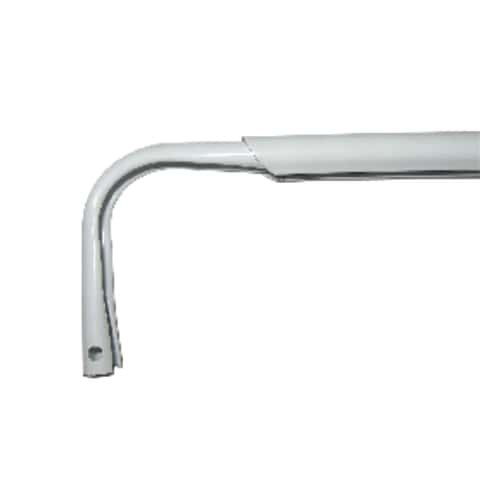 Project Source 84-in to 120-in White Steel Single Curtain Rod in the Curtain  Rods department at