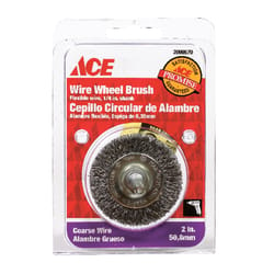 Ace 2 in. Crimped Wire Wheel Brush Steel 4500 rpm 1 pc