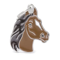 MyFamily Wild Brown Horse Metal Pet Tags Medium